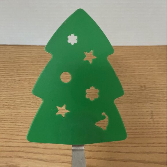 Snowman and Christmas Tree Spatula Turner Flipper Set By Krumbs Kitchen Holiday - Picture 4 of 6